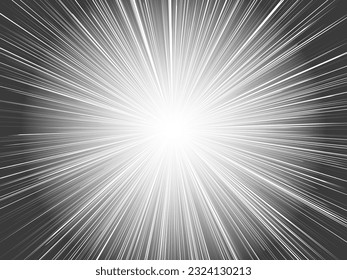 Intensiv Strahlen von Sonnenlicht_Blasser konzentrierter Zeilenhintergrund_Schwarz