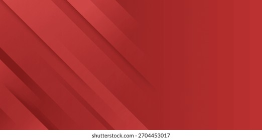 Fundo abstrato vermelho intenso com listras geométricas em camadas.