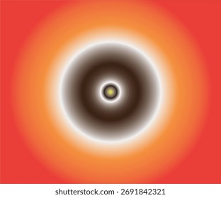 Fondo radial de Vector intenso con un amarillo brillante 