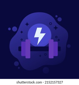 Intense Workout Or Training Vector Illustration