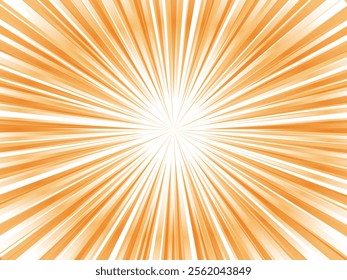 Intensely radiating, colorful, concentrated line background material_light orange