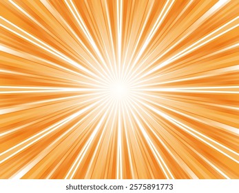 Intensely radiating graphical concentrated line background_light orange