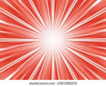 Intensely radiating graphical concentrated line background_light red