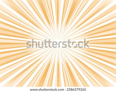 Intensely radiating pop concentrated line background material_orange