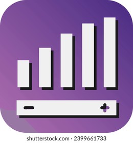 Intensity  Vector Glyph Gradient Background Icon For Personal And Commercial Use.
