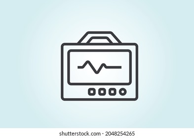 Intensive Care Facilities icon vector design