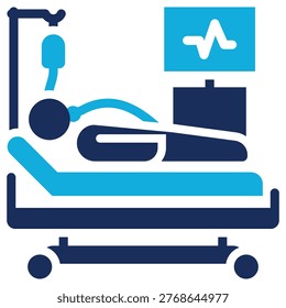 Intensive Care Unit Icon Element For Design