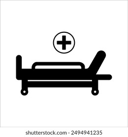 Intensive care unit icon. Resuscitation, rehabilitation, hospital ward. Medicine concept. Vector illustration can be used for topics like healthcare, hospitals, medical services.