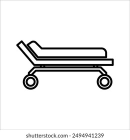 Intensive care unit icon. Resuscitation, rehabilitation, hospital ward. Medicine concept. Vector illustration can be used for topics like healthcare, hospitals, medical services.