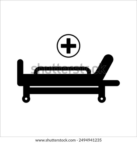 Intensive care unit icon. Resuscitation, rehabilitation, hospital ward. Medicine concept. Vector illustration can be used for topics like healthcare, hospitals, medical services.