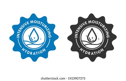 Intensive Moisturizing Hydration Logo Template Illustration