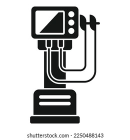 Intensive ventilator machine icon simple vector. Medical hospital. Patient equipment