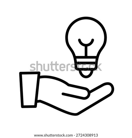 Intent Outline Icon Vector Illustration
