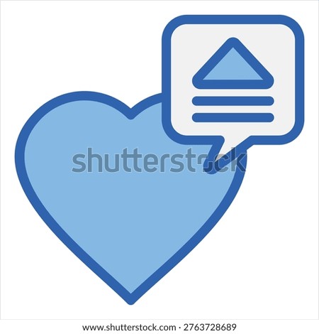 Intent Recognition Blue White Single Icon