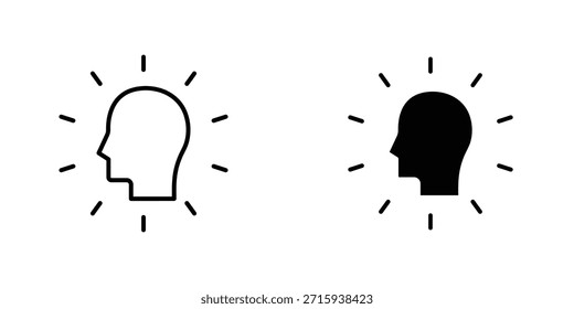 Colección de diseño de ícono de intención. Signo y Vector para diseños de interfaz de usuario