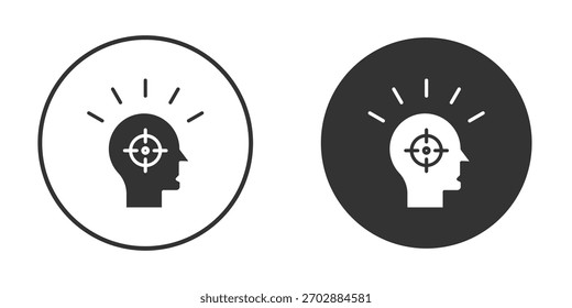 Icono de intención. Perfecto para interfaces de Web y App, presentaciones, infografías