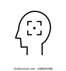 intention icon, vector illustration