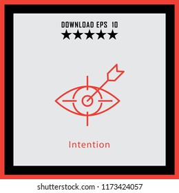 Intention  line icon