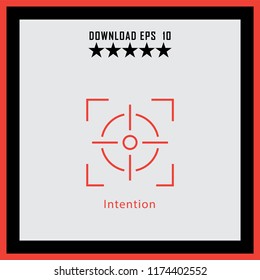 Intention  line icon
