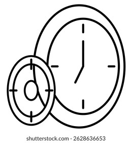 Ícone de Configuração de Intenção representado pelo símbolo de foco, estilo Linha de vigia.
