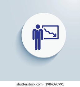 
Diseño intencional de vectores de iconos de Pérdida