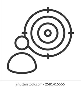 Intentions Icon Vector Illustration Outline
