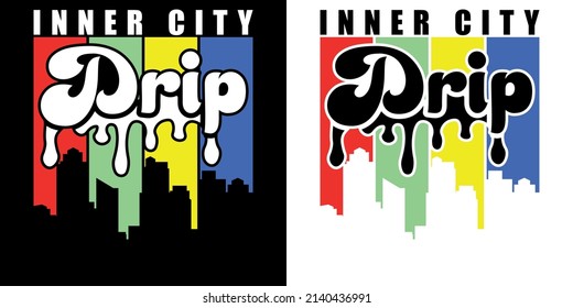 Inter City Drip T-shirt Design