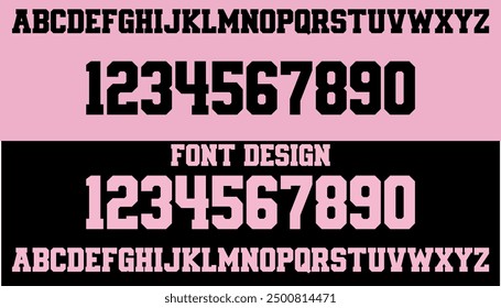 inter Miami font vector team kit sport style font. retro football style font with lines and points inside. sports style letters and numbers for soccer team