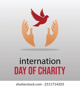 Inter nation day of charity.hans .flying pigeon.art and illustration.