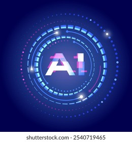 Interagir com inteligência artificial inteligência artificial assistente virtual chatbot no conceito de inteligência artificial AI engenharia prompt, AI profundo aprendizagem para usar IA generativa para o suporte de trabalho.