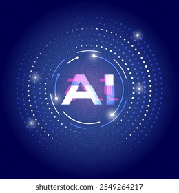 Interagir com inteligência artificial inteligência artificial assistente virtual chatbot no conceito de inteligência artificial AI engenharia prompt, AI profundo aprendizagem para usar IA generativa para o suporte de trabalho.