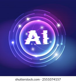 Interagir com inteligência artificial inteligência artificial assistente virtual chatbot no conceito de inteligência artificial AI engenharia prompt, AI profundo aprendizagem para usar IA generativa para o suporte de trabalho.