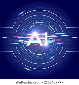 Interact with AI artificial intelligence virtual assistant chatbot in concept of AI artificial intelligence prompt engineering, AI deep learning to use generative AI for work support.