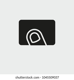 Interact vector icon. Black illustration isolated for graphic and web design.
