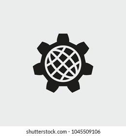 Interact vector icon. Black illustration isolated for graphic and web design.