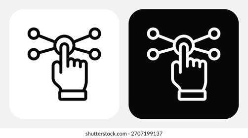 Interaction Dual Monochrome Icon Set