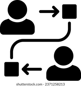 interaction glyph icon illustration vector