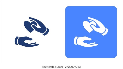 Interacción Glifo Ilustración de icono de fondo de color de dos tonos y contraste
