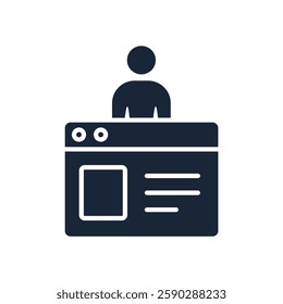 interaction icon collection .design style with background