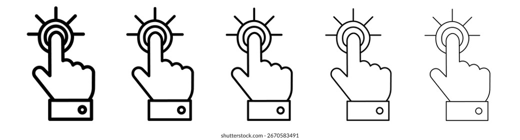 Interaction icon design, logo, app, UI. Vector illustration, EPS