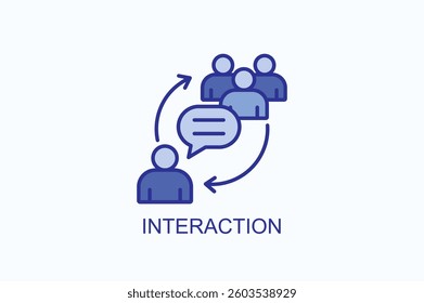 Interaction Icon Or Logo Isolated Illustration