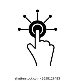 Esquema del Vector del conjunto de signos del logotipo del icono de interacción