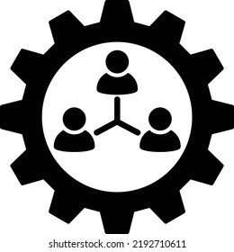 interaction icon with people. connection symbol.