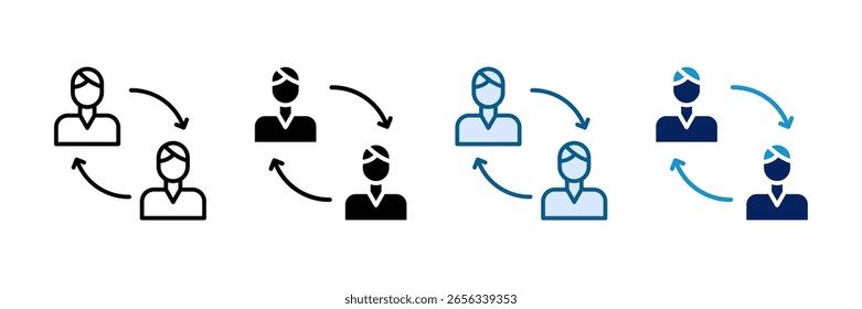 Interaction Icon Set Multiple Style Collection