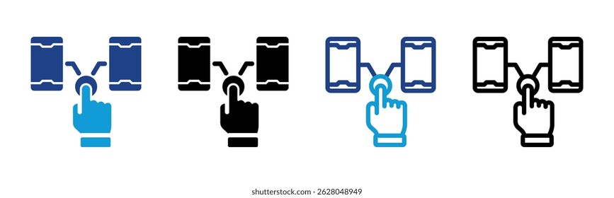 Interaction icon sheet multiple style collection