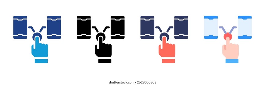 Interaction icon sheet multiple style collection