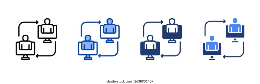 Interaction icon sheet multiple style collection