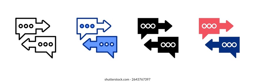 Interaction icon sheet multiple style collection