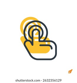 interaction icon vector illustration. interaction symbol isolated on white background