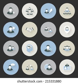 Interaction icons set